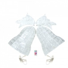 Clopotei 3D, dimensiune produs 40 cm * W30 * 80cm; 200 Led-uri, cadru de fier cu acril fir de instalatie cu LED RGB, blit alb 5 in 1, cu telecomanda