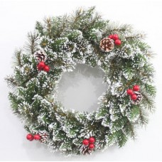 Coronita brad artificial cu decoratiuni, 50cm, TP-145