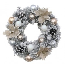 Coronita brad artificial cu decoratiuni, 50cm, TP-146-50