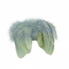 Decoratiune brad Aripi de Inger, culoare verde cu auriu, dimensiune: 12x1x13cm, MI-564