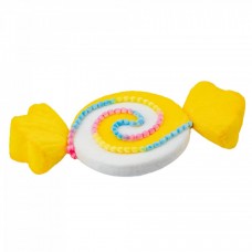 Decoratiune brad in forma de bomboana, culoare galben, dimensiune: 65x9.5x32 cm, MI-644