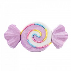 Decoratiune brad in forma de bomboana, culoare lila, dimensiune: 52x7x25 cm, MI-654