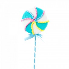 Decoratiune brad in forma de Lollipop, culoare albastru, dimensiune: 19x2x53 cm, MI-684 Decoratiune brad in forma de Lollipop, culoare albastru, dimensiune: 19x2x53 cm, MI-684