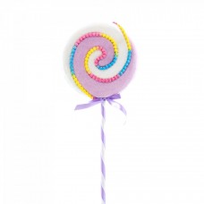 Decoratiune brad in forma de Lollipop, culoare lila, dimensiune: 19x2x53 cm, MI-646 Decoratiune brad in forma de Lollipop, culoare lila, dimensiune: 19x2x53 cm, MI-646