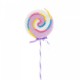 Decoratiune brad in forma de Lollipop, culoare lila, dimensiune: 19x2x53 cm, MI-646