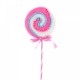 Decoratiune brad in forma de Lollipop, culoare roz, dimensiune: 25x4x71cm, MI-537