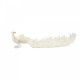 Decoratiune brad in forma de Paun, culoare alb, dimensiune: 55x19x19cm, MI-542