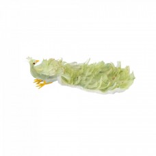 Decoratiune brad in forma de Paun, culoare verde cu auriu, dimensiune: 38x14x14cm, MI-562