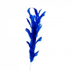 Decoratiune brad Pene de Paun, culoare albastru, dimensiune: 30x10x64cm, MI-570