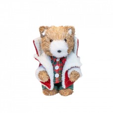 Decoratiune Craciun Ursulet, dimensiune 14x14x20cm, B07-1