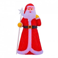 Decoratiune de exterior cu lumini, Mos Craciun din acril, 204 Led-uri, dimensiune produs 80cm, 8 jocuri de lumini, cablu de alimentare 3m, TP-5040