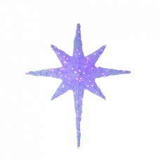 Decoratiune luminoasa pentru exterior, Stea, 100*80*15cm, 100 Led multicolor RGB cu telecomanda