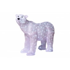 Decoratiune luminoasa pentru exterior, Urs Polar, h97cm, SW-506