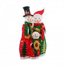 Familie oameni de zapada pe cadru de sarma si material textil si leduri, dimensiune 60x28x100cm, 130 led-uri lumina calda,cu jocuri de lumini, alimentare la priza, MI-703