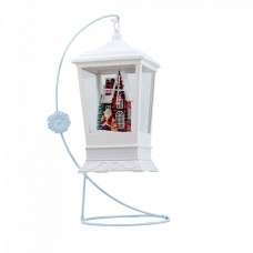 Felinar muzical , decoratiune Craciun, dimensiune 58cm, culoare alb, MIF-1222