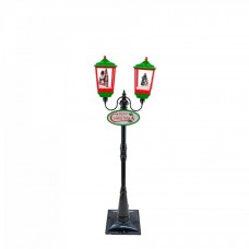 Felinar muzical stadal, decoratiune Craciun, dimensiune 179 cm, culoare negru MIF-1211