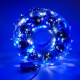 Instalatie de Craciun tip Liniara / sirag 100m, 800 leduri, Lumina Alb / Albastru, BL-362-WB