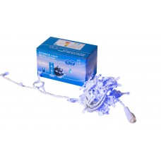 Instalatie Lumini de exterior, fir 100 Led- Albastru 10m, interconectabila