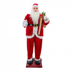 Mos Craciun Muzical, cu miscare lenta , 180 cm, MI-1204-180