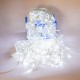 Perdea franjuri lumini de exterior 360 Led-uri, Alb Rece, 5m L, Interconectabila cu joc de lumini, fir alb, BL-360W-W