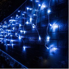 Perdea franjuri lumini de exterior 360 Led-uri, Lumina Alb Rece, 5m L, Interconectabila cu joc de lumini, SW-360G-W