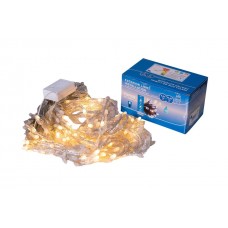 Perdea Lumini de exterior, 216 Led- Lumina Calda 2.5m x 1.5m, caseta joc de lumini, interconectabila