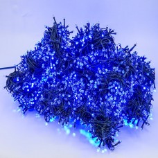 Perdea Lumini de exterior, 3m x 10m, 3200 Led Lumina Albastra interconectabila, 3200G-B