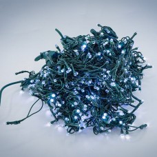 Perdea Lumini de exterior, 3m x 2m, 400 Led Lumina Rece, interconectabila, fir verde inchis, 400G-W