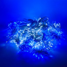 Perdea Lumini de exterior, 4m x 5m, 1200 Led Albastru, interconectabila, fir alb, SW-1200W-B